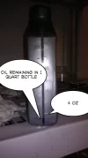 1 Quart Oil bottle - oil remaining after oil change.webp