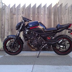 2012 FZ6R Naked with LSL Streetfighter kit